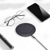 amazon top seller 2020 high quality mini size black fast wireless phone charger pad